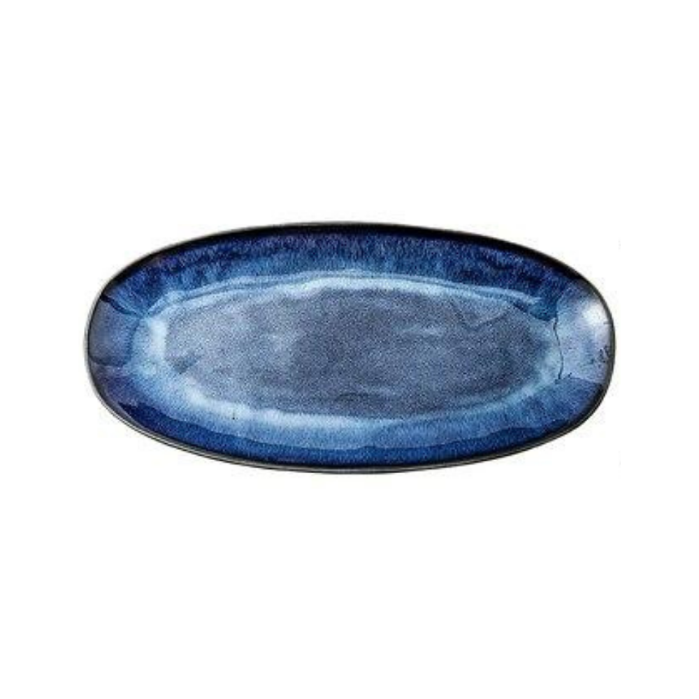 Japanese Style Ocean Design Ceramic Plate