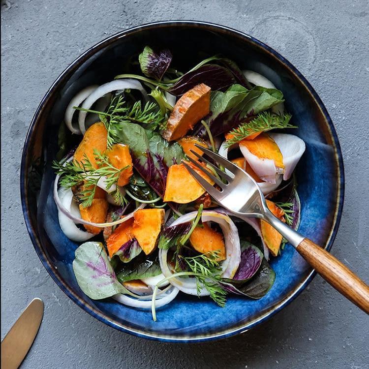 Indigo Ceramic Serving Bowl