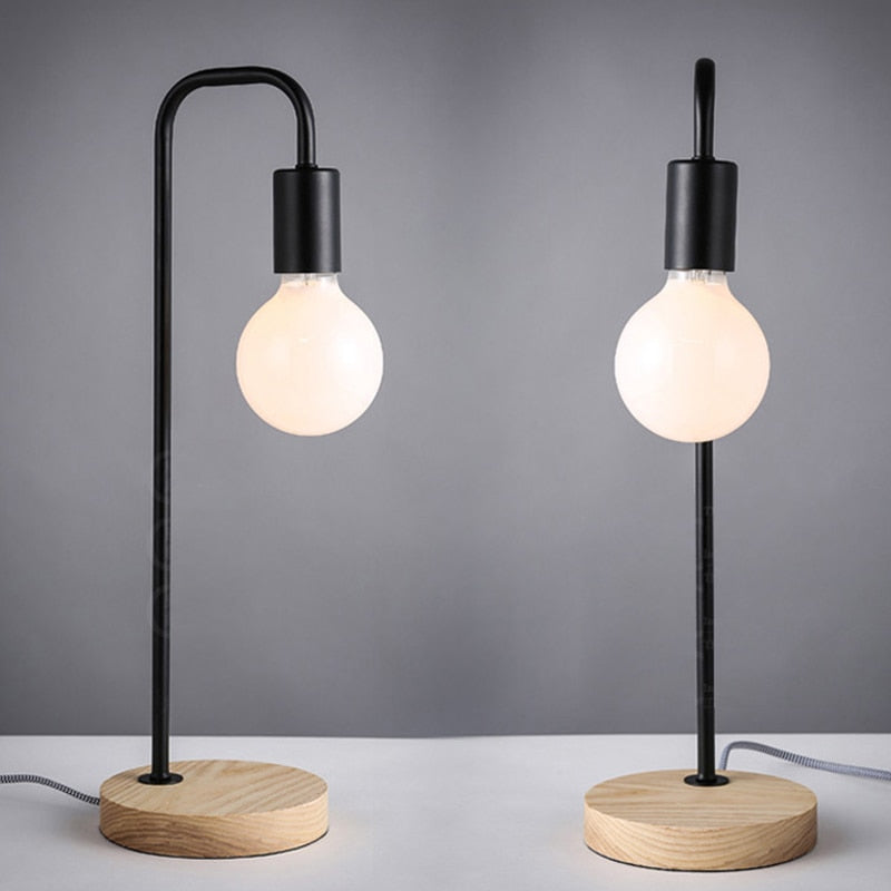 Industrial Single Bulb Desk Lamp