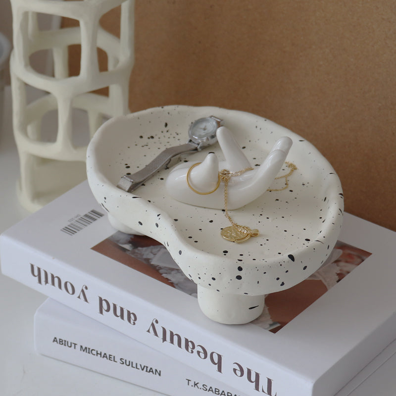 Irregular Resin Storage Tray for Decorative Accent