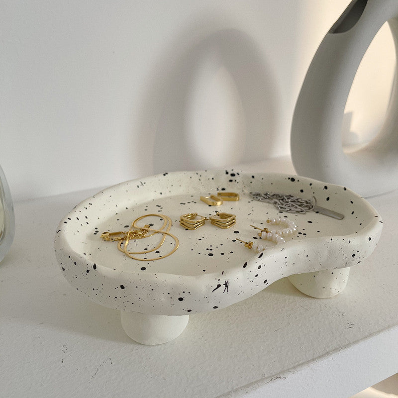 Irregular Resin Storage Tray for Decorative Accent