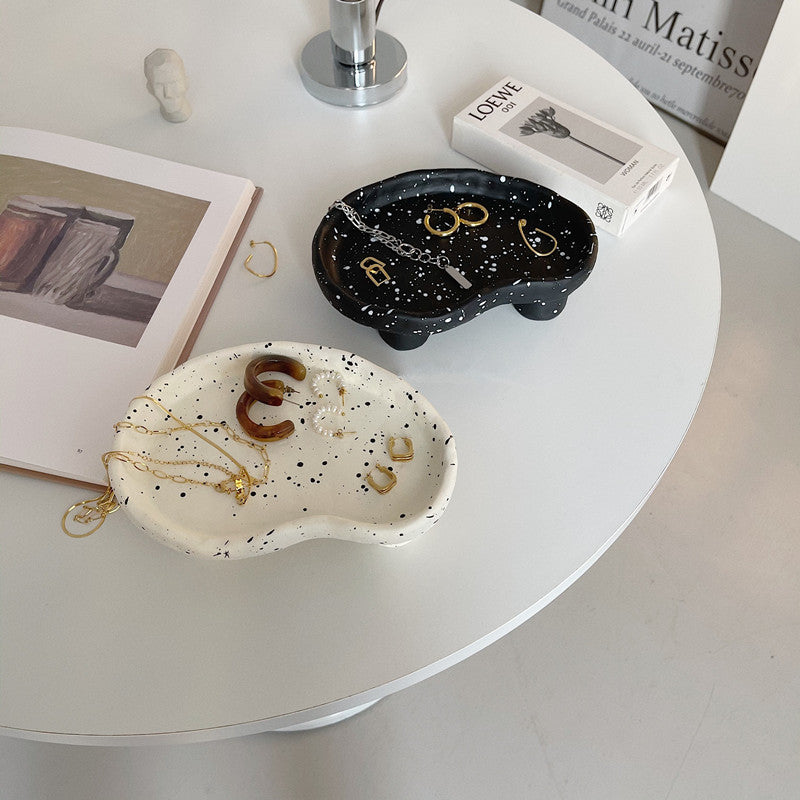 Irregular Resin Storage Tray for Decorative Accent