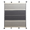 Soft and Warm Geometric Tassel Edges Cotton Throw Blanket