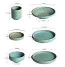 Jade Stoneware Ceramic Dinnerware-Letifly Lights and Decor