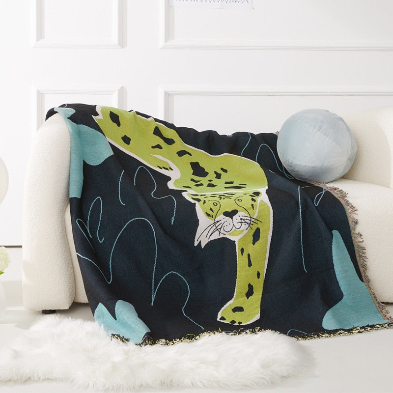 Jade Tiger Tapestry & Throw Blanket-Letifly Lights and Decor