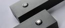 Vertical Rectangle Black Aluminum Wall Lamp