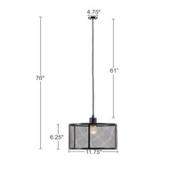 Jaxson Metal Mesh Pendant Lamp-Letifly Lights and Decor