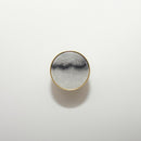 round color marbled brass cabinet knob and pulls