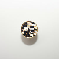 round color marbled brass cabinet knob and pulls