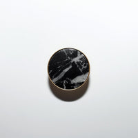 round color marbled brass cabinet knob and pulls