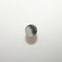 round color marbled brass cabinet knob and pulls
