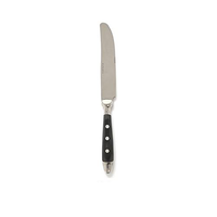 Fine Luxury Flatware in Silver Stainless steel 18/8 and Black Resin knife