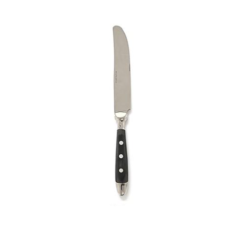 Fine Luxury Flatware in Silver Stainless steel 18/8 and Black Resin knife