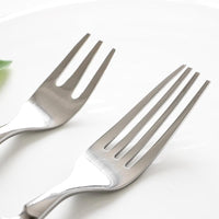 Fine Luxury Flatware in Silver Stainless steel 18/8 and Black Resin
