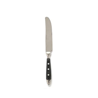 Fine Luxury Flatware in Silver Stainless steel 18/8 and Black Resin Knife
