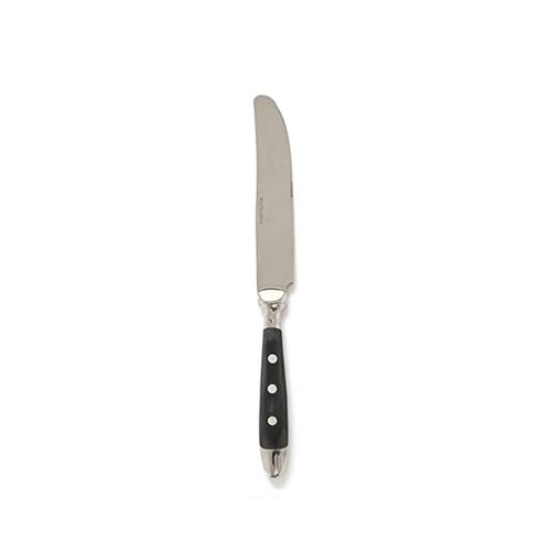 Fine Luxury Flatware in Silver Stainless steel 18/8 and Black Resin Knife