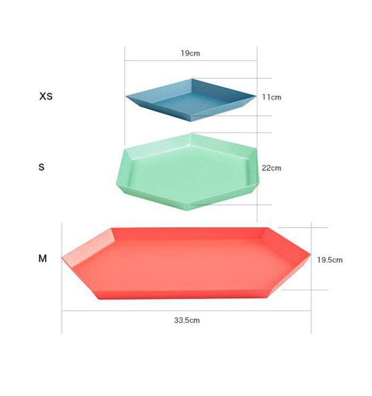 Kaleidoscope Stainless Steel Tray-Letifly Lights and Decor