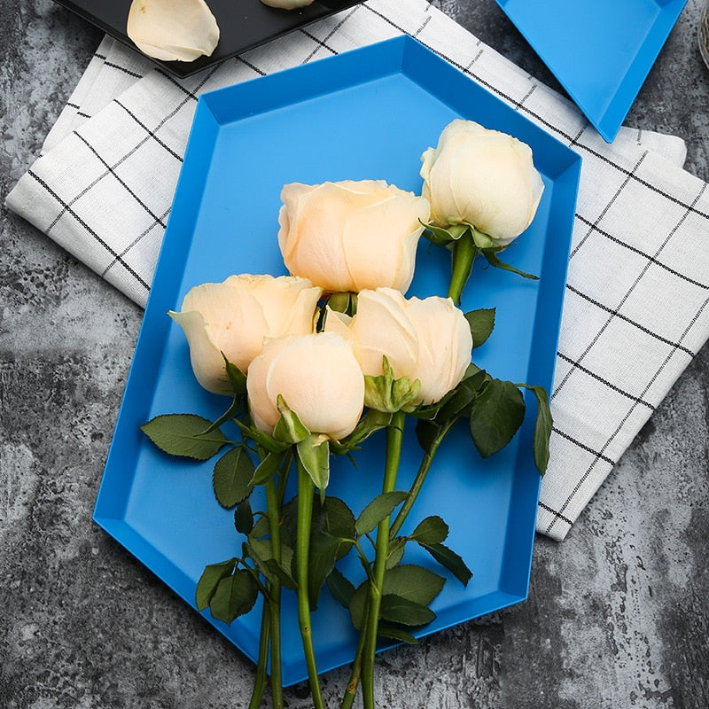 Kaleidoscope Stainless Steel Tray-Letifly Lights and Decor