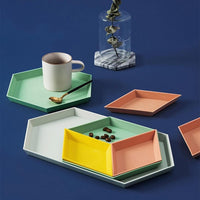 Kaleidoscope Stainless Steel Tray-Letifly Lights and Decor