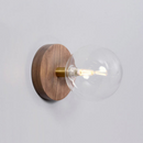 Wood Wall Lamp Frosted Glass Clear Glass Modern Design Bedroom Corridor.