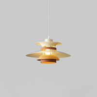 Aesthetic Modern Umbrella Shape Pendant Light  Retro PH5 Pendant Light Metal & Wood