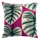 Square leave Floral Pillow