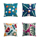 Square Colorful Floral Pillow