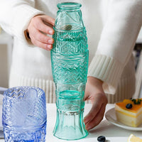 Koi Fish Stackable Glass Cup Set-Letifly Lights and Decor