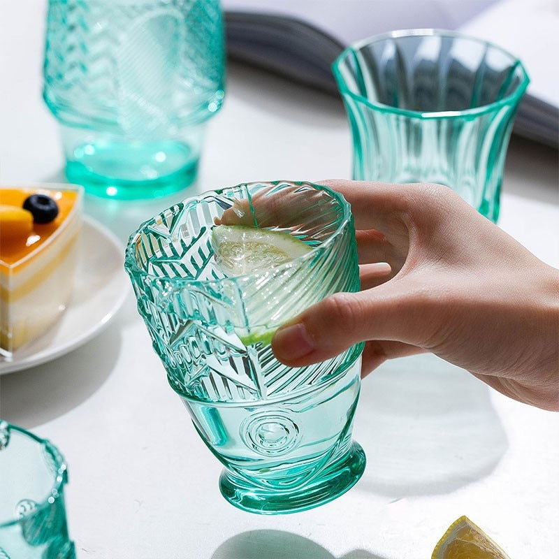 Koi Fish Stackable Glass Cup Set-Letifly Lights and Decor