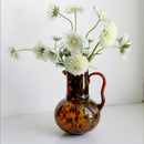 Leopard Murano Glass Flower Vase