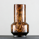 Decorative Accent Amber  Decoration for Flower Pot Murano Leopard Glass Vase