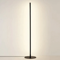 Ultra Modern Minimalist Metal Floor Lamp with LED Bulbs Black