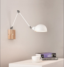 modern office wall lamp metal light in white and wood