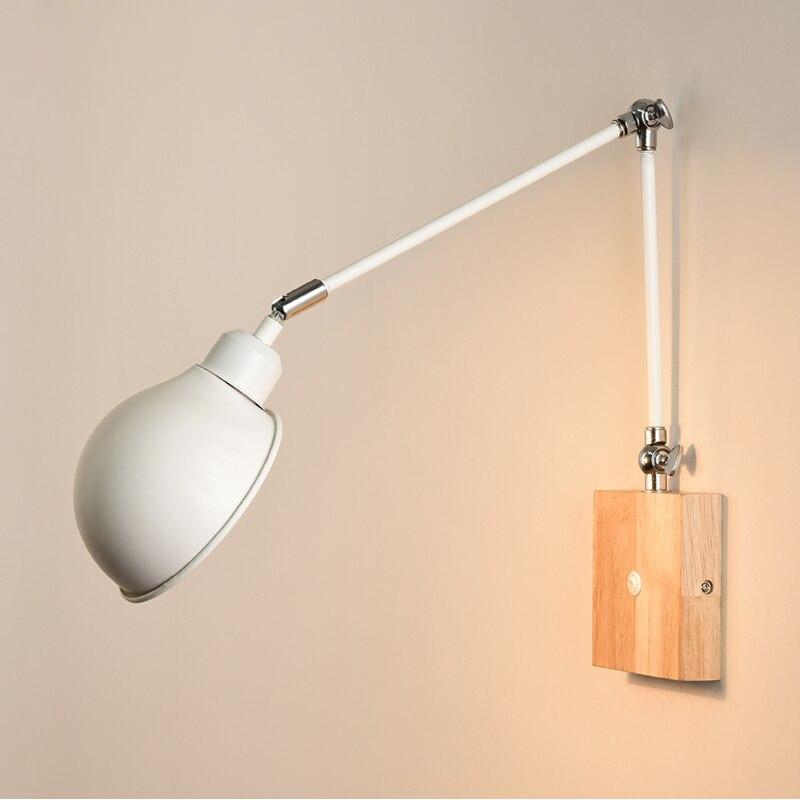 modern office wall lamp metal light in white and wood