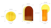 Red and Yellow Acrylic vase