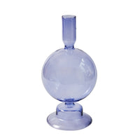 Lilac Glass Candle Holders-Letifly Lights and Decor