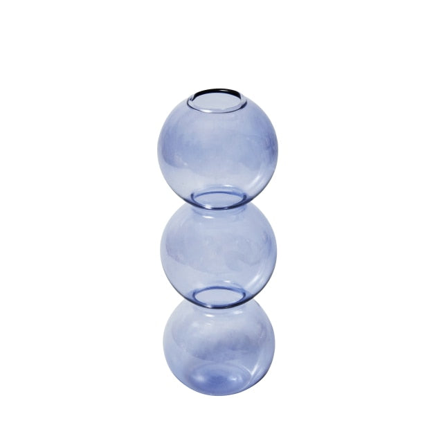 Lilac Glass Candle Holders-Letifly Lights and Decor