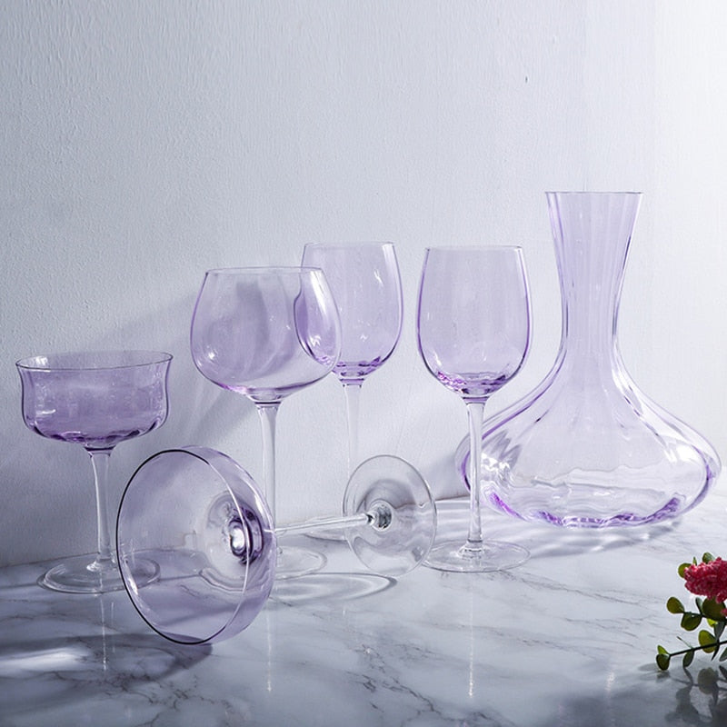 Lilac Wine Luxury Glass & Decanter Set