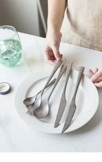 stainless steel silver flatware set