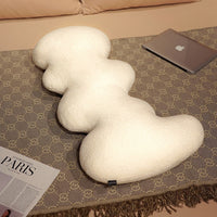 Plush Long Throw Pillow Stuffed Ripples  