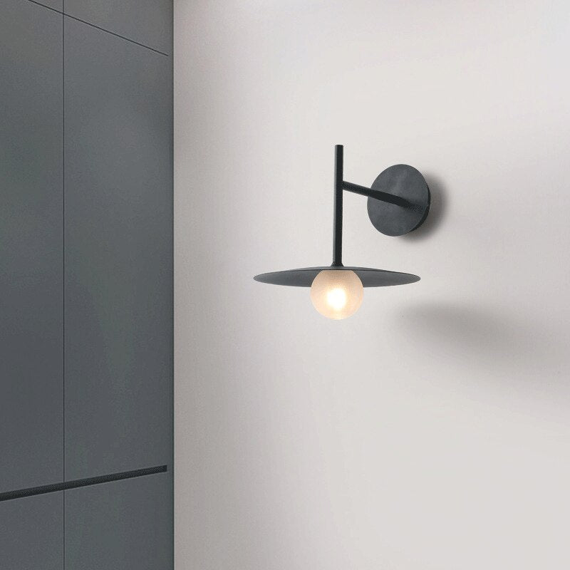 Wall Lamp LED Lighting Home Decoration Disk Mid century Modern Minimalist Iron Lamp