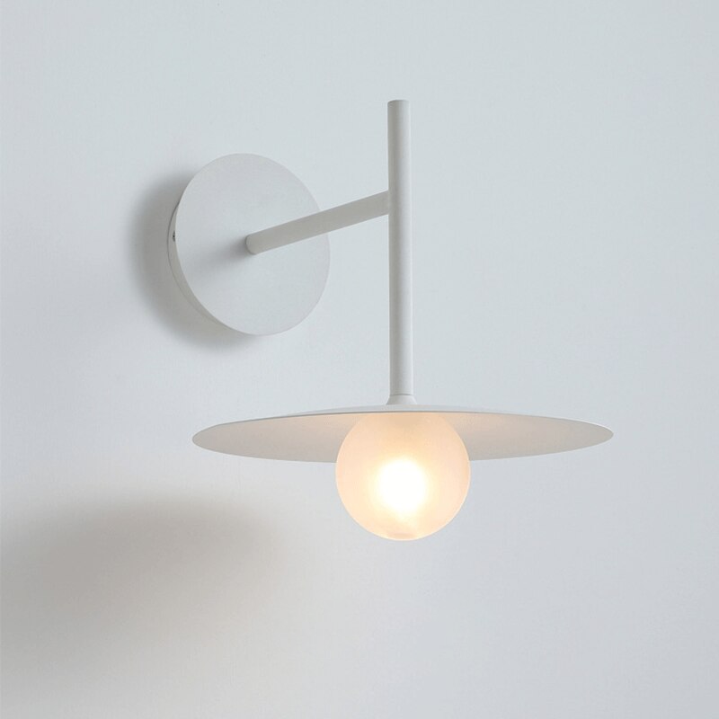 Wall Lamp LED Lighting Home Decoration Disk Mid century Modern Minimalist Iron Lamp