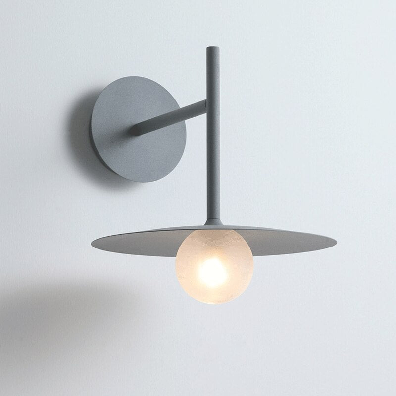 Wall Lamp LED Lighting Home Decoration Disk Mid century Modern Minimalist Iron Lamp