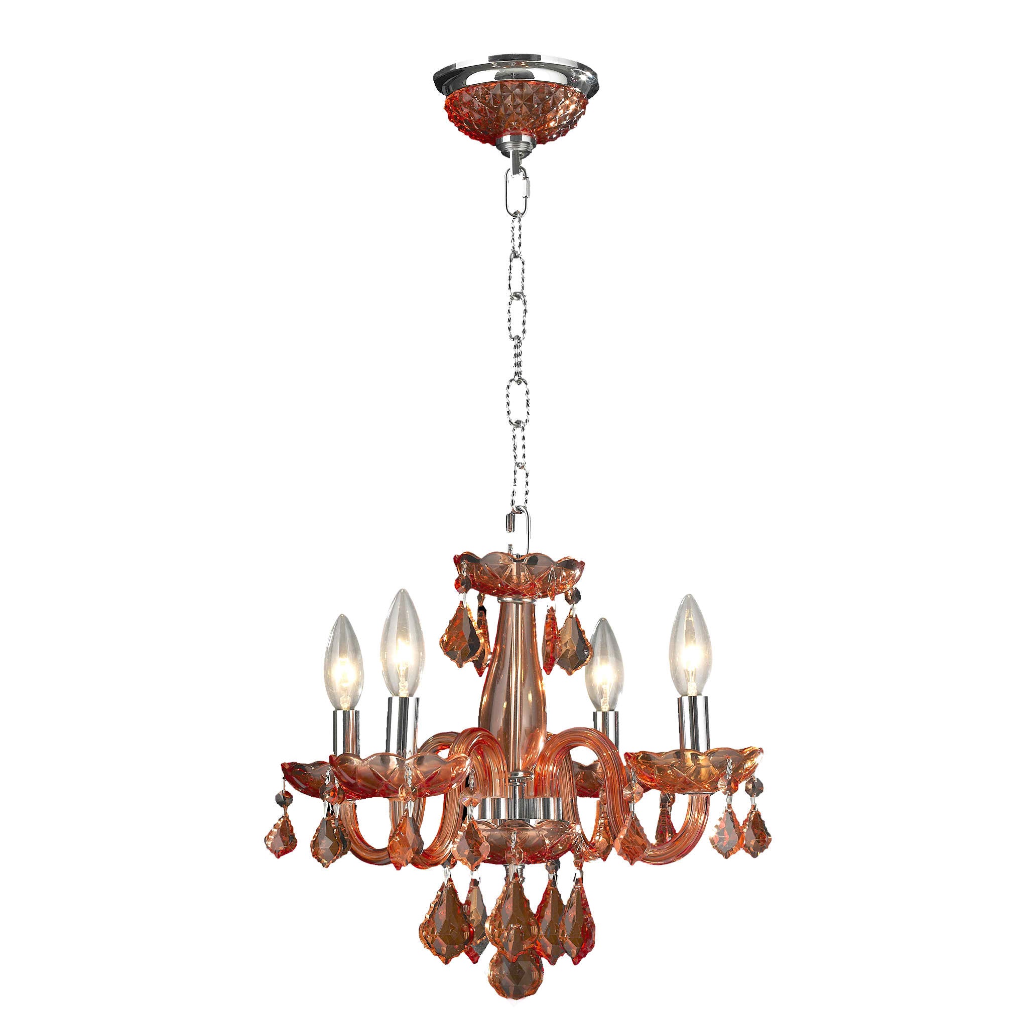 Lumiere Chrome and Crystal Chandelier Light-Letifly Lights and Decor