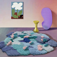 Luz Colorblock Wool Area Rug-Letifly Lights and Decor