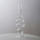 Macaroon Glass Ripple Candle Holders-Letifly Lights and Decor
