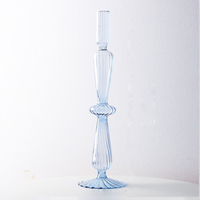Macaroon Glass Ripple Candle Holders-Letifly Lights and Decor