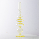 Macaroon Glass Ripple Candle Holders-Letifly Lights and Decor