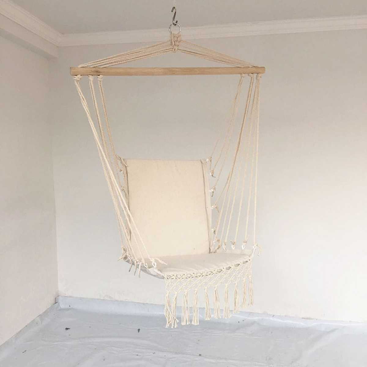 Home Decoration Hammock Chair Garden Swing Tassel Patio Decoration