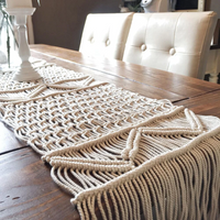 Macrame Knot Bohemian Table Runner